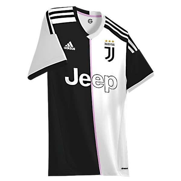 Thailand Trikot Juventus Heim 2019-20 Weiß Schwarz Fussballtrikots Günstig